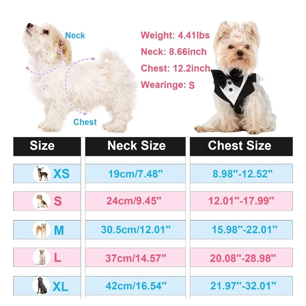 New Tuxedo Dog Harness X-Large